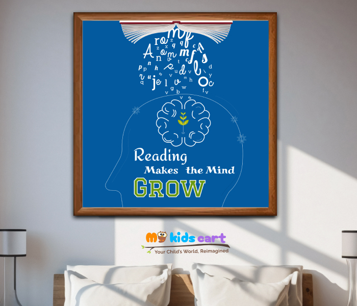 Reading Personalized Motivational Quotes Wall Art Wooden (Framed)