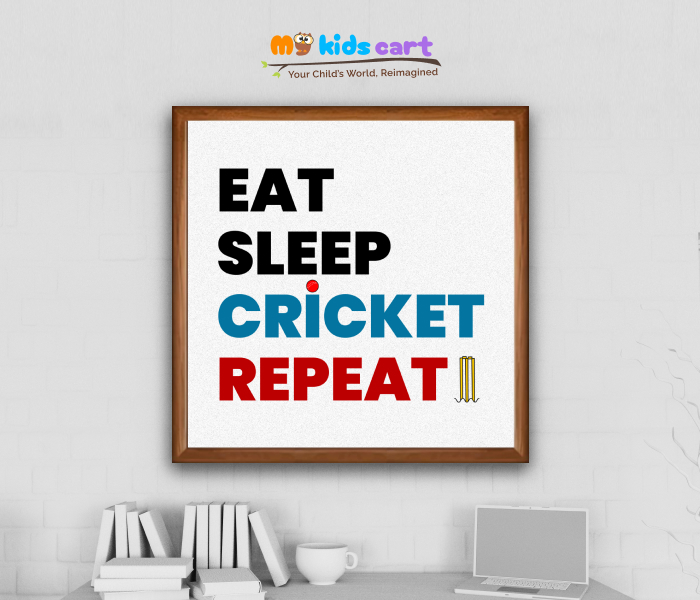 Cricket is Life Personalized Motivational Wall Art Wooden (Framed)