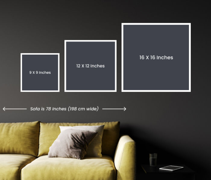 Square frame size guide