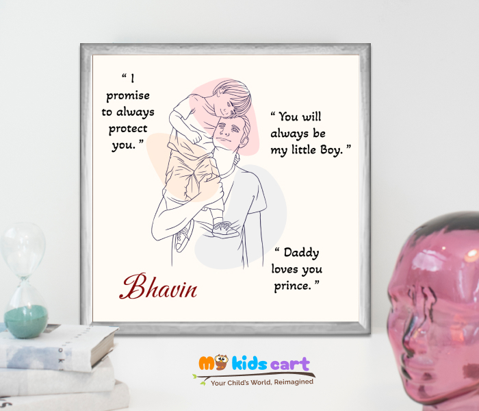 A Promise of Protection Motivational Quote Wall Art White (Framed)