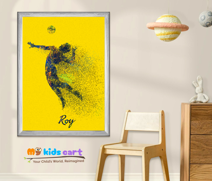 Athletics Player Motivational Personalized Wall Art White (Framed)