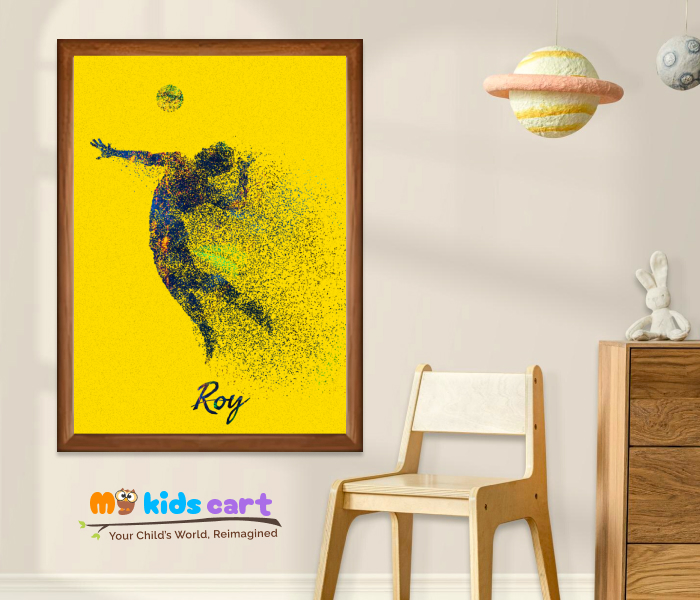 Athletics Player Motivational Personalized Wall Art Wooden (Framed)