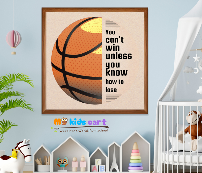 Basketball how to win Poster Personalized Motivational Wall Art Wooden (Framed)