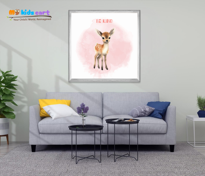 Be the Light, Be Kind Wall Art White (Framed)