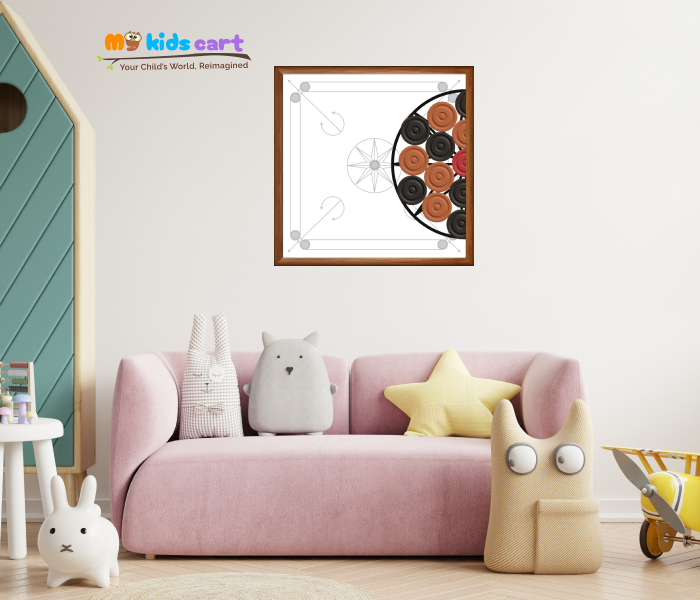 Carrom Poster Personalized Motivational Quote Wall Art 01 (Framed)