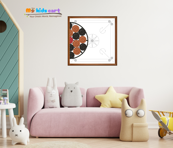 Carrom Poster Personalized Motivational Quote Wall Art 02 (Framed)