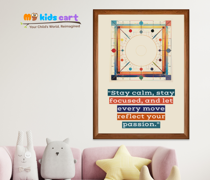 Carrom Quote Poster Personalized Motivational Wall Art Wooden (Framed)