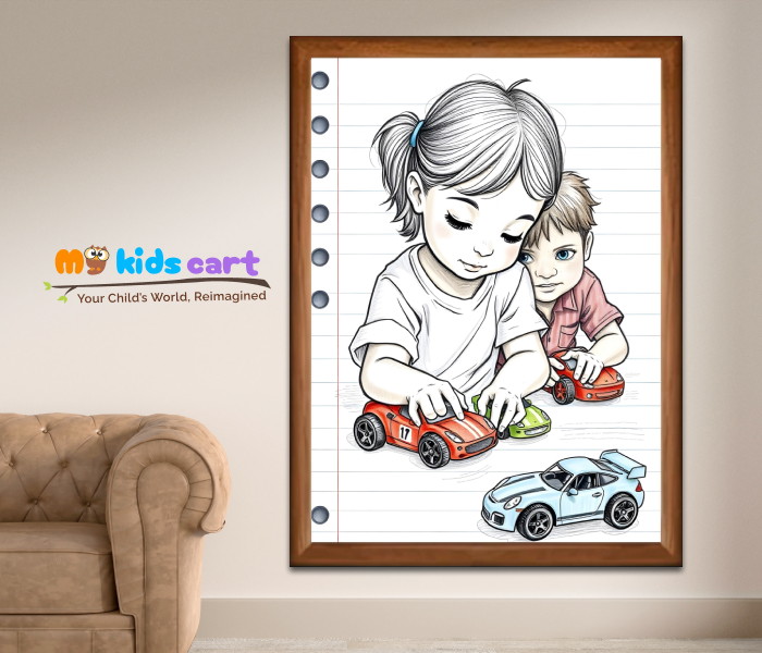 Childhood is Meant for Play Motivational Wall Art Wooden (Framed)