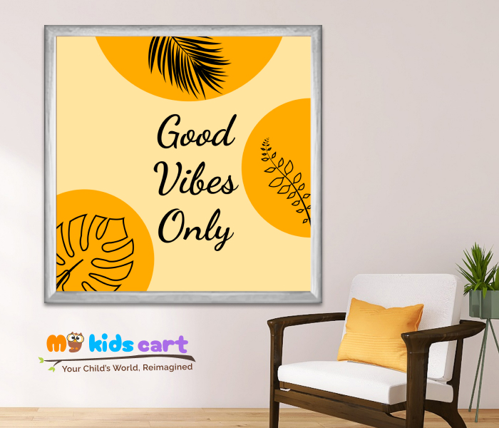 Choose Good Vibes Every Day Motivational Wall Art White (Framed)