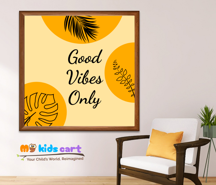 Choose Good Vibes Every Day Motivational Wall Art Wooden (Framed)