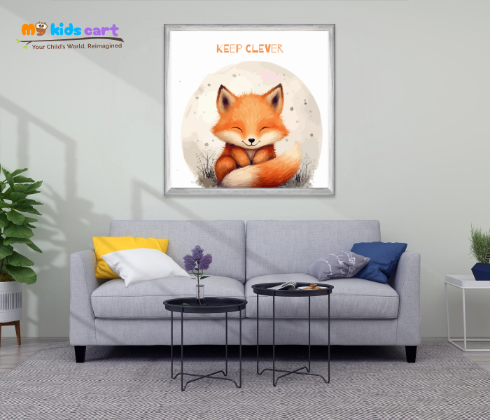 Clever Minds Change the World Wall Art White (Framed)