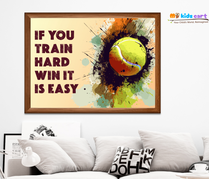 Cricket Smasher Personalized Motivational Quote Wall Art Wooden (Framed)