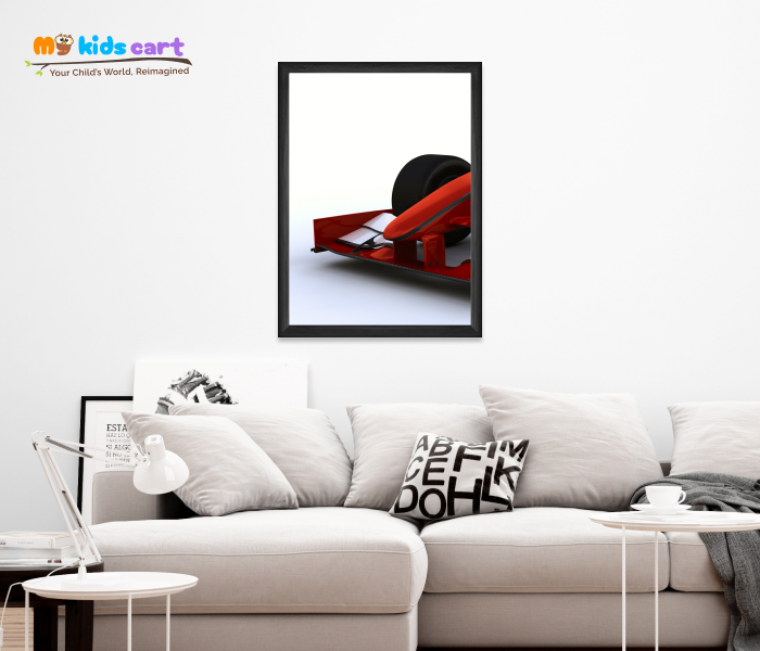 Customized F1 Formula 1 Car Personalized Motivational Wall Art 01 (Framed)