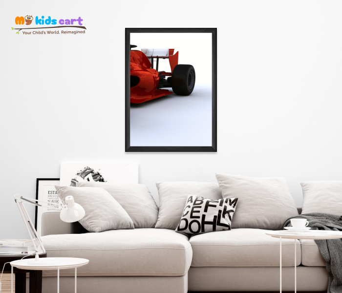 Customized F1 Formula 1 Car Personalized Motivational Wall Art 03 (Framed)