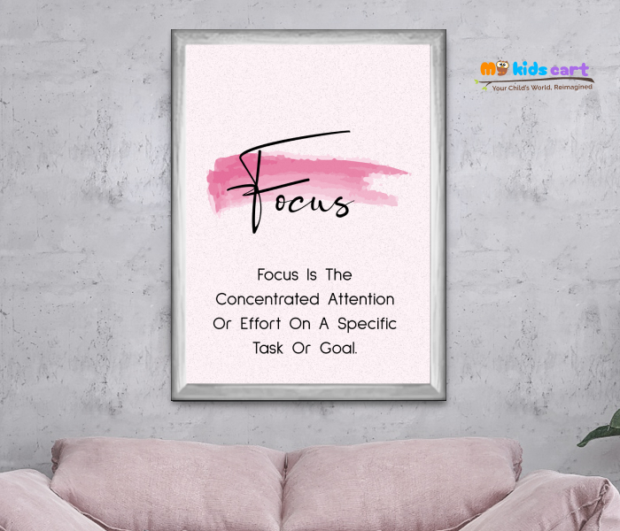 Daily Positive Vibes Affirmations Wall Art for Inspiration and Growth White (Framed)