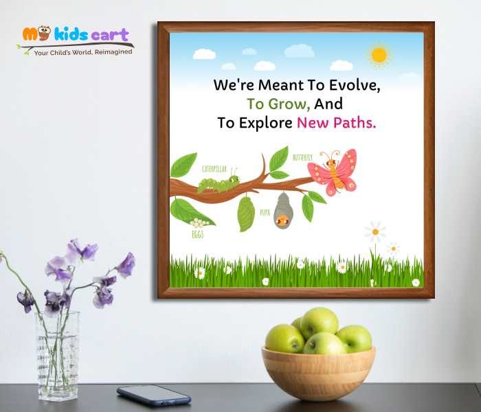 Evolve, Explore, Expand Your World Motivational Wall Art Wooden (Framed)
