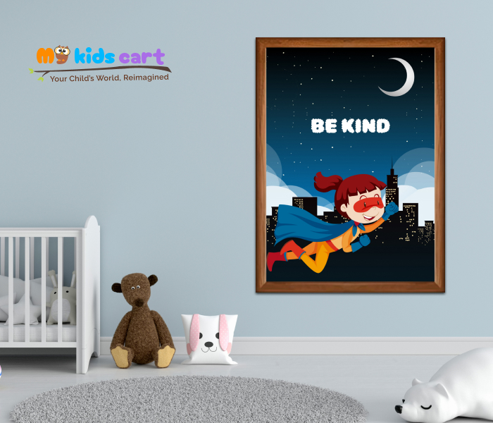 Kindness is Contagious, Spread It Poster Wall Art Wooden (Framed)