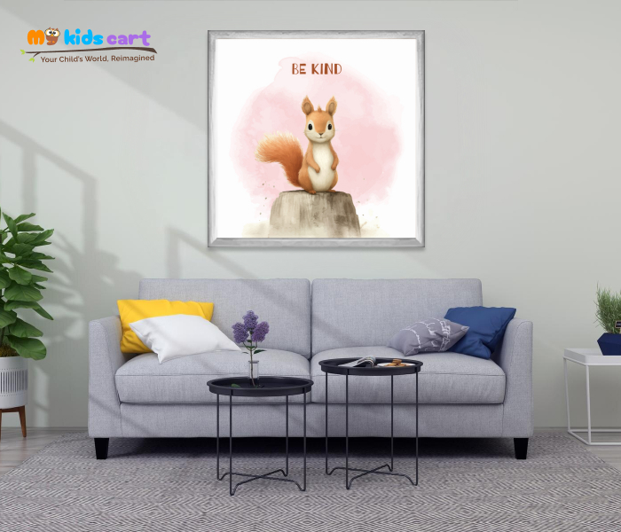 Kindness is Contagious Wall Art White (Framed)