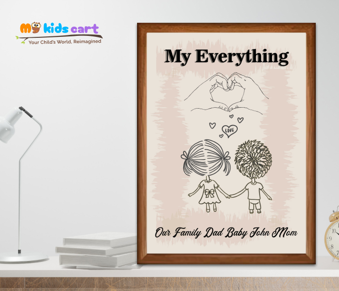 My Everything, My World Poster Wall Art Wooden (Framed)