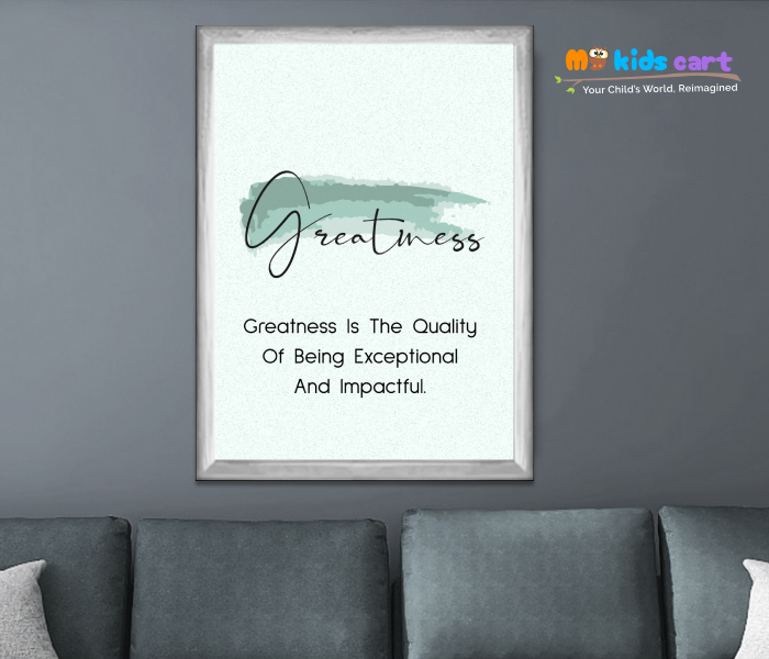 Positive Vibes Daily Affirmations Wall Art for a Uplifting Space White (Framed)