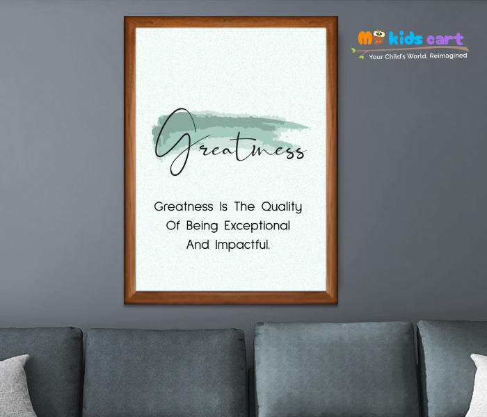 Positive Vibes Daily Affirmations Wall Art for a Uplifting Space Wooden (Framed)