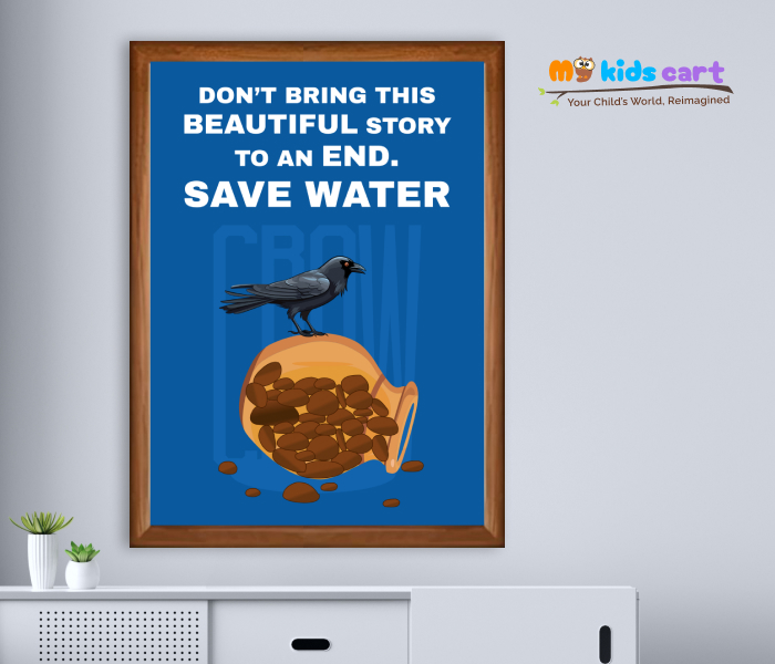 Save Water, Secure the Future Poster Wall Art Wooden (Framed)