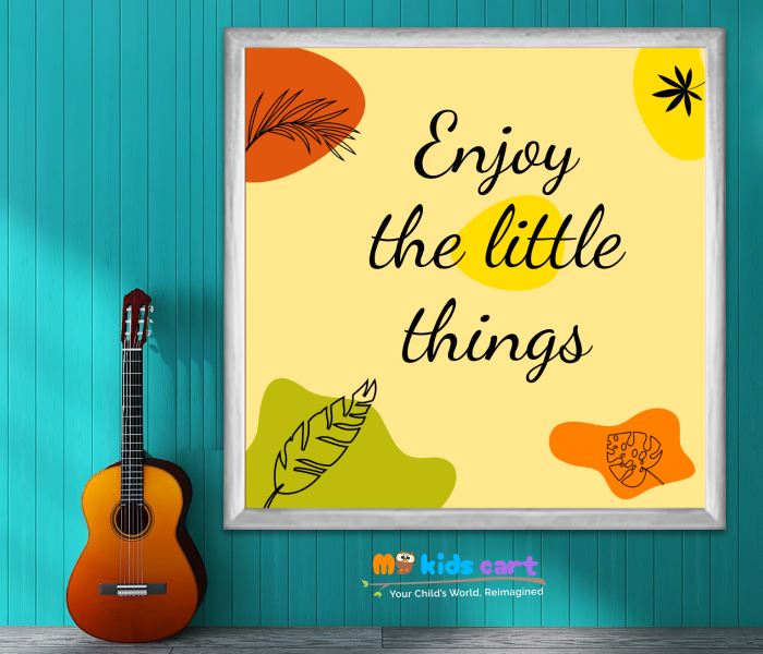 The Little Things Are the Big Things Motivational Wall Art White (Framed)
