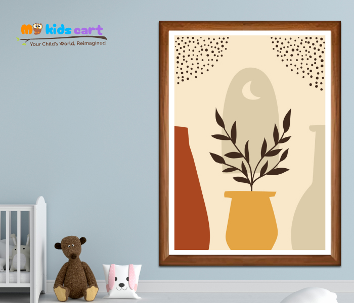 Vibrance in a Pot Poster Wall Art Wooden (Framed)