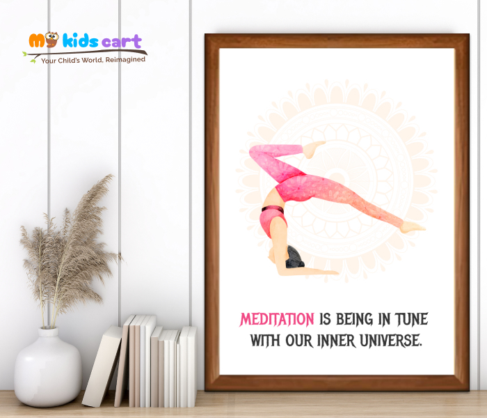 Yoga Feels Motivational Wall Art for Inner Peace and Balance Wooden (Framed)